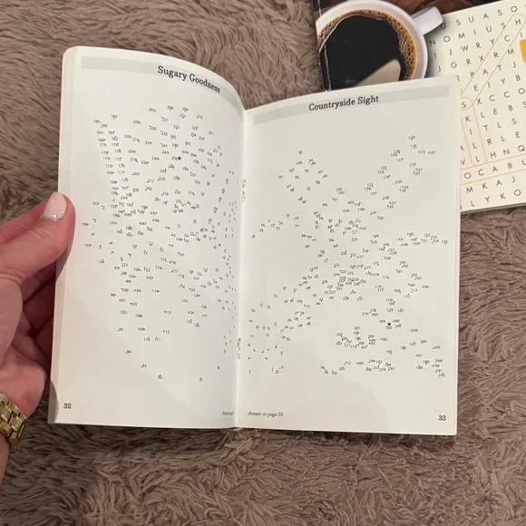 Brain Games Dot-to-Dot and Latge Print Word Hunt Puzzle Activity Books Set of 2 - Picture 4 of 8